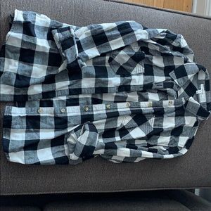 Maurice’s black plaid flannel